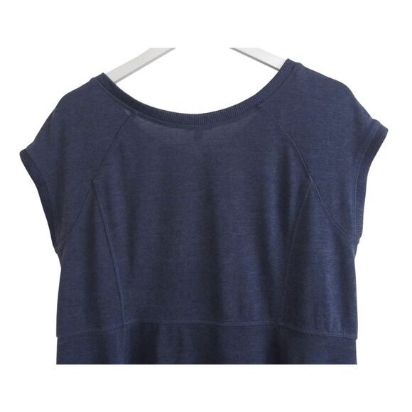 T by Talbots Knit Dress Lp Navy Blue Large Petite Active Atleisure - Picture 6 of 9